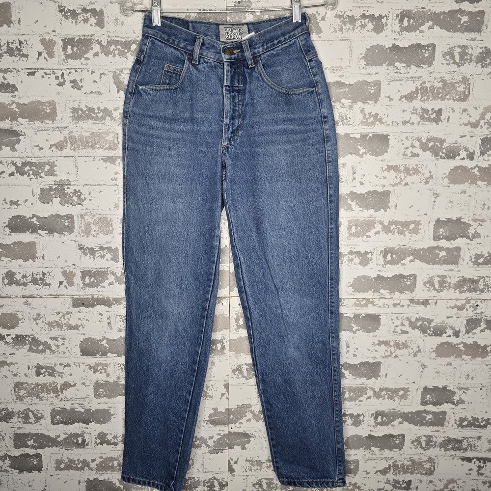 Vintage Marithe Francois Girbaud 7/8 Jeans Women Size 4 Made In USA 100%‎ Cotton